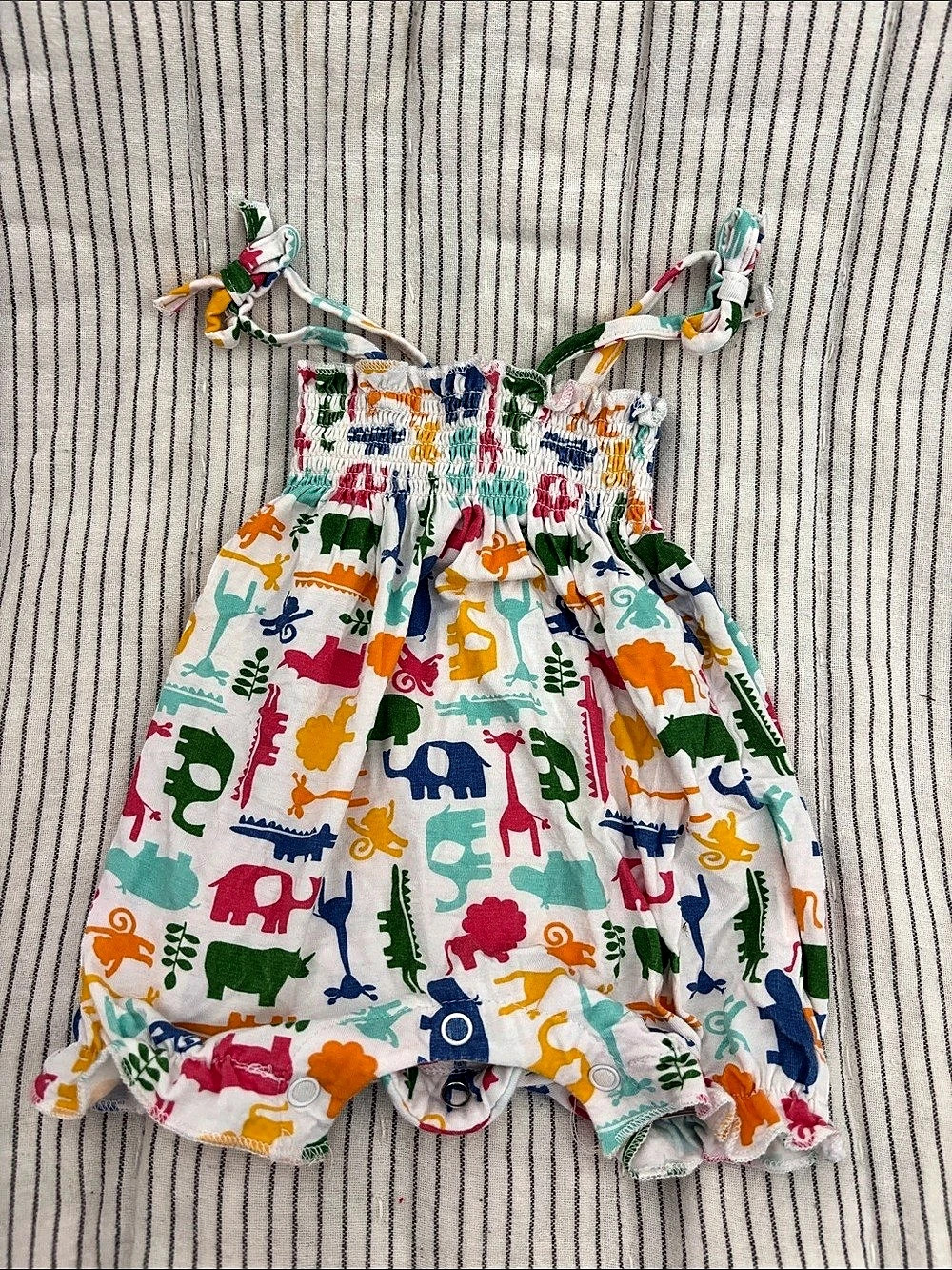 mud pie Baby Animal Print Dress Baby 0-3M
